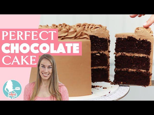 Perfect Chocolate Cake | Moist and Not-Too-Sweet!