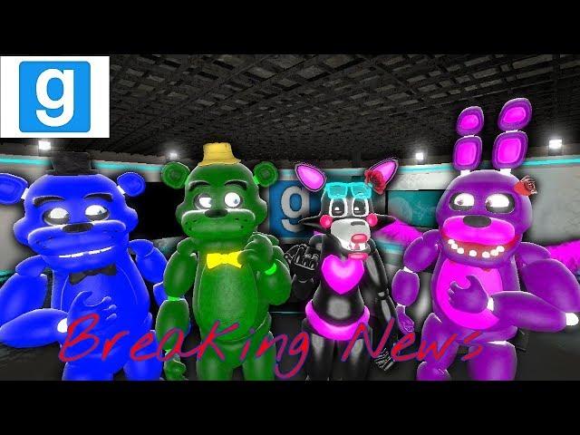 GMOD NEWS REPORT GONE WRONG | Gmod VERY MEGA Episode w/ Ajmarkle, FnafFan 126, Mangle the fox SFM