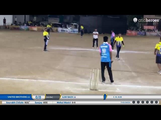 Live Cricket Match | United Brothers 11 vs Ajni Back 11 | 26-May-24 11:21 PM | (DPL) Dhobi Premier L