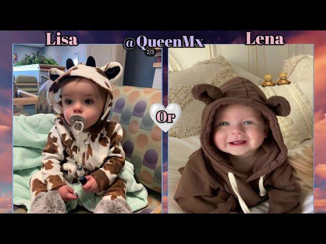 LISA OR LENA  -- FASHION OUTFITS & CUTE BABYS --️ -  (CHOISE HARDS) --  (WOULD RATHER) -- 