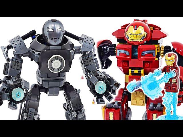 Lego Marvel Avengers Iron Man VS Iron Monger robots Mayhem! | DuDuPopTOY