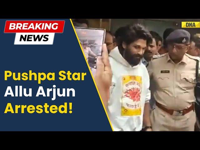 Actor Allu Arjun Arrested For Woman’s Death In Sandhya Theatre Stampede Case At Pushpa 2 Premiere