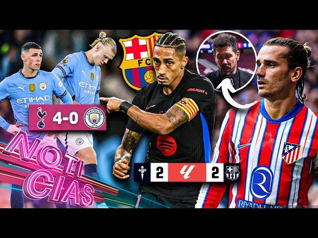 Barça vuelve a DEJAR puntos en LIGA | Humillan al CITY; hay CRISIS | Cholo en LÁGRIMAS ¿se despide?