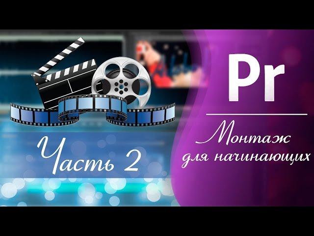 Монтаж для НАЧИНАЮЩИХ / Adobe Premiere Pro // Часть 2