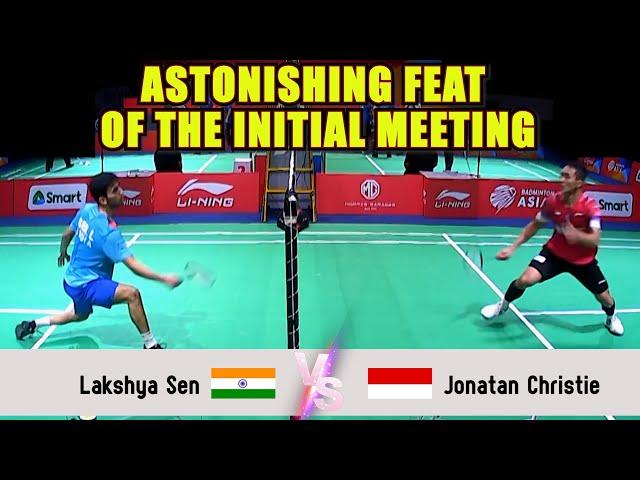 ASTONISHING FEAT OF THE INITIAL MEETING | Lakshya Sen VS Jonatan Christie