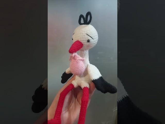 Аист #вязаныеигрушки #амигуруми #игрушки #handmade