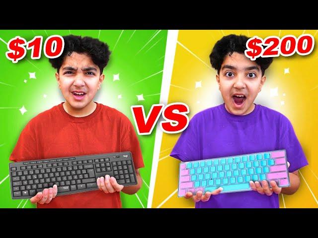 $10 Keyboard vs $200 Keyboard Fortnite Challenge