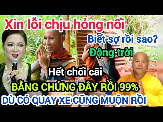 NÓNG HAY!Video chứng minh Bà Hằng 99/% SỢ Sư Minh Tuệ chuyển sang QUẤT Sư khác