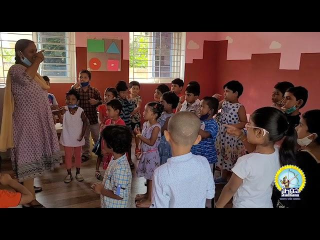 Sadhana School Kindergarteners having fun while learning rhymes