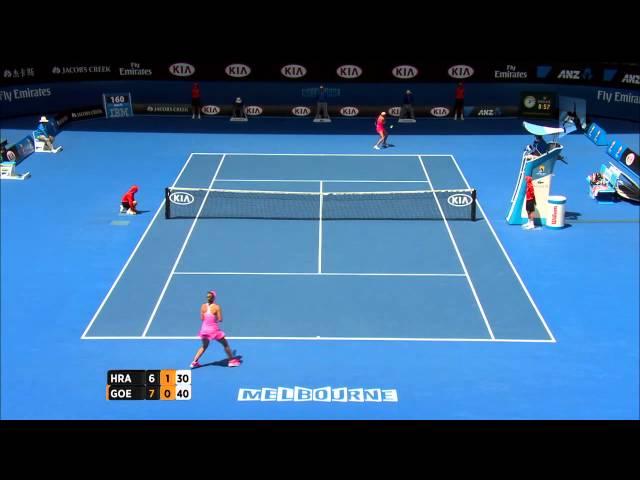 Lucie Hradecka v Julia Goerges highlights (3R) - Australian Open 2015