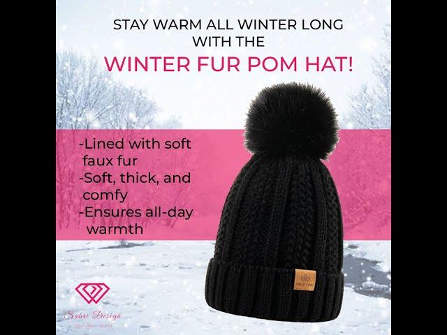 Winter Fur Pom Hat