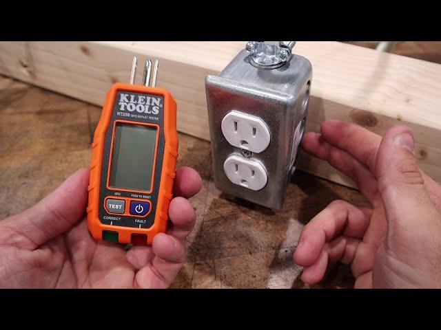 Klein Tools GFCI RT250 LCD Outlet Tester - Awesome Tools Under $30