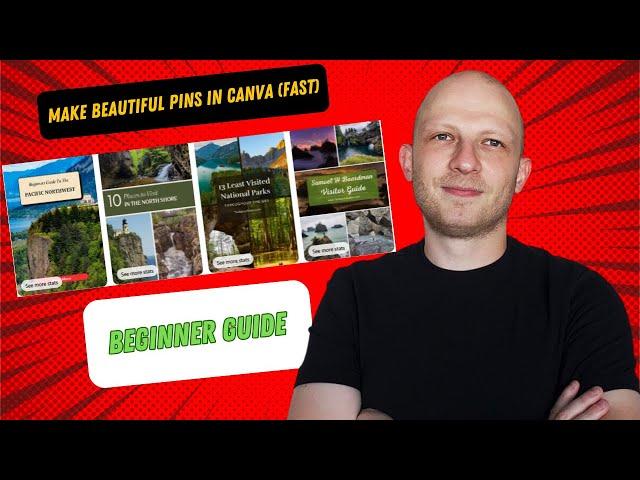 How to Make Stunnning Pinterest Pins in Canva EASY (Use This Template)