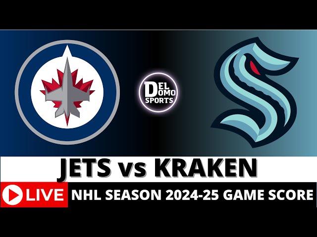 WINNIPEG JETS VS SEATTLE KRAKEN LIVE  NHL Game Score Radio Play-by-Play - OCT 24, 2024