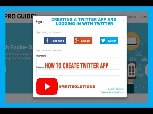 Creating a Twitter App and Logging in with Twitter - A Step-by-Step Guide