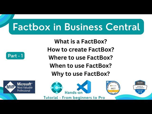 factbox in business cental | when where how and why to use factbox | #gomstechtalks #bcal | tutorial