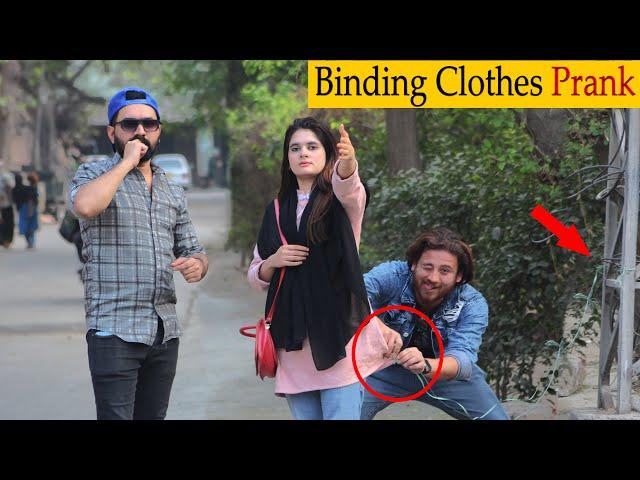 Binding Clothes With Wire Prank - Epic Reaction  