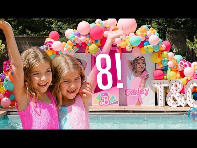 Taytum and Oakley's BIG 8th Barbie Birthday Party!