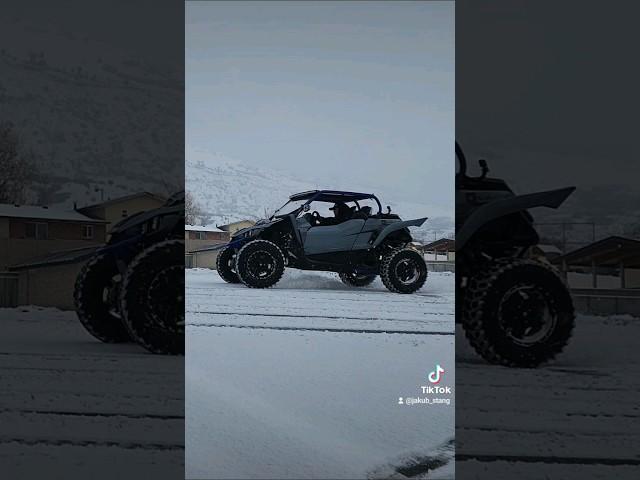 YXZ on ice! #yamaha #yxzaddicts #yamaharacing #packardsupercharger #yxz1000r #1000r #ice #snow