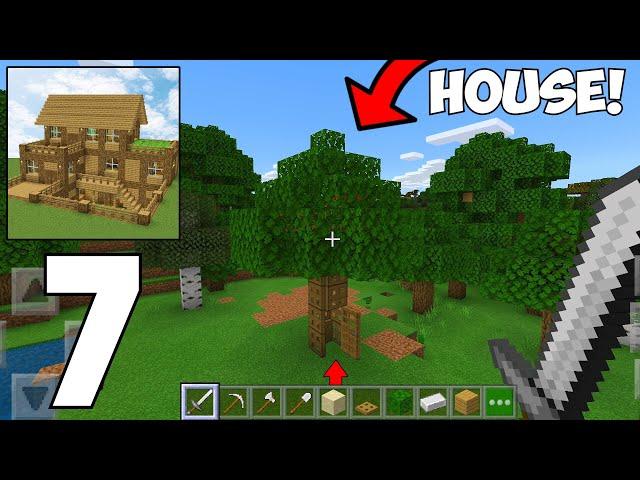 Block Crazy Robo World - Survival Gameplay Part 7 - MAKING A HIDEN HOUSE!