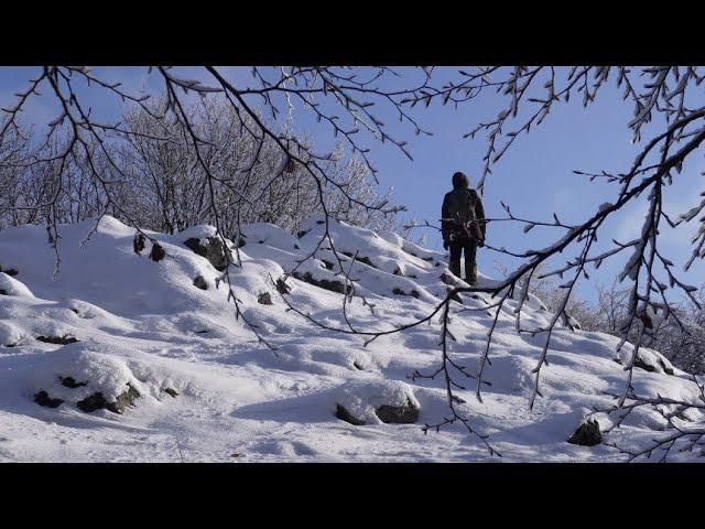 To Tri kopce | Little Carpathians, SK - Towards the Nicely Frozen Ridge in Chilly Conditions