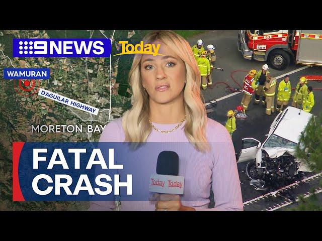 Two killed after head-on crash in Queensland | 9 News Australia