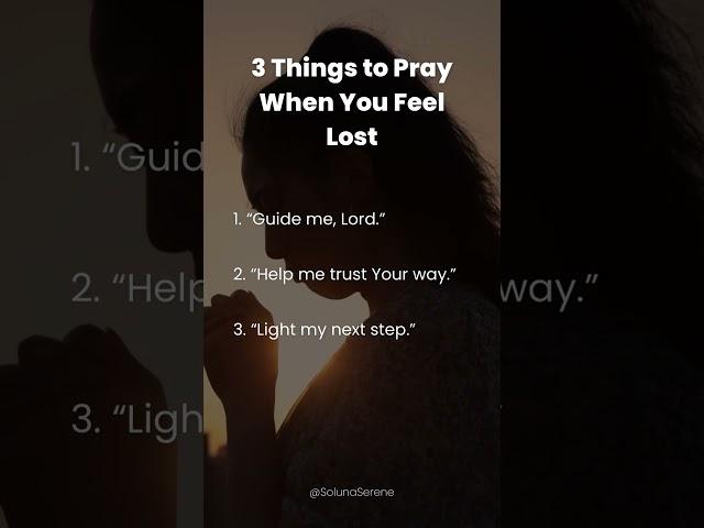 How to Pray When Life Feels Uncertain #prayerworks #quotesoftheday #solunaserene #sundaypraise