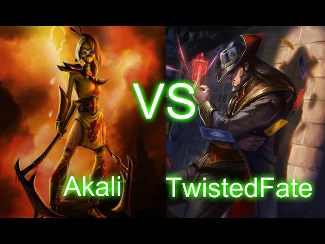 Akali vs TwistedFate - Mid S4 Ranked Gameplay 4.18