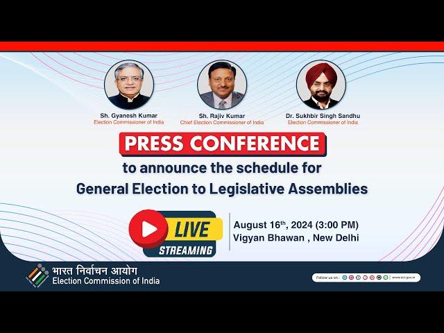 Press Conference by Election Commission of India