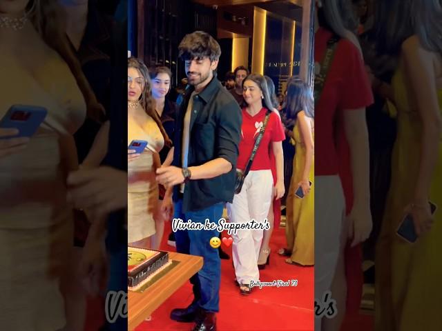 #eishasingh With #avinashmishra & #chahatpandey At #viviandsena party #ytshorts #shorts