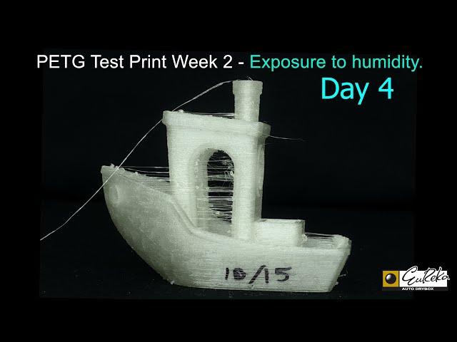 PETG Print Test Comparing Results of Humidity Controlled Storage in ADL-3D77
