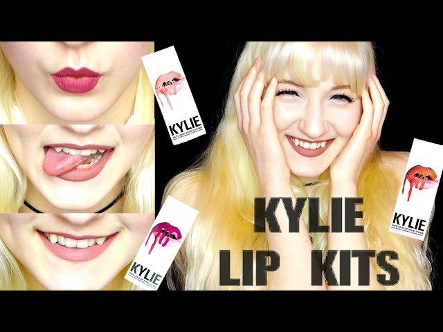 Kylie Lip Kit Swatch & Wear Test | PALE Skin | Koko K, Candy K & Posie K