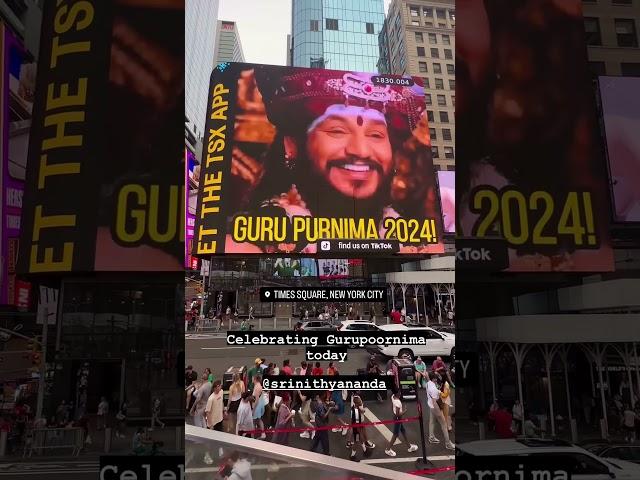 Guru Purnima Celebrations @timessquarenyc #timessquare #kailasa #trending