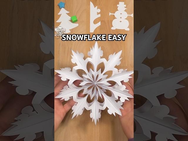 DIY CAPTIVATING SNOWFLAKE EASY | BEST PAPER SNOWFLAKE STEP BY STEP