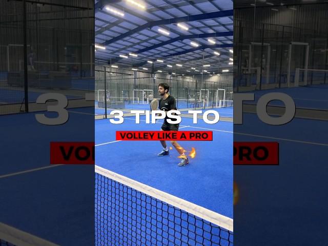 3 TIPS TO VOLLEY LIKE A PRO IN PADEL  #padel #padeldrive