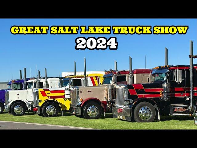 GREAT SALT LAKE TRUCK SHOW 2024 - FULL SHOW - Custom Big Rig Trucks, Semi Trucks - Lehi, Utah (4K)