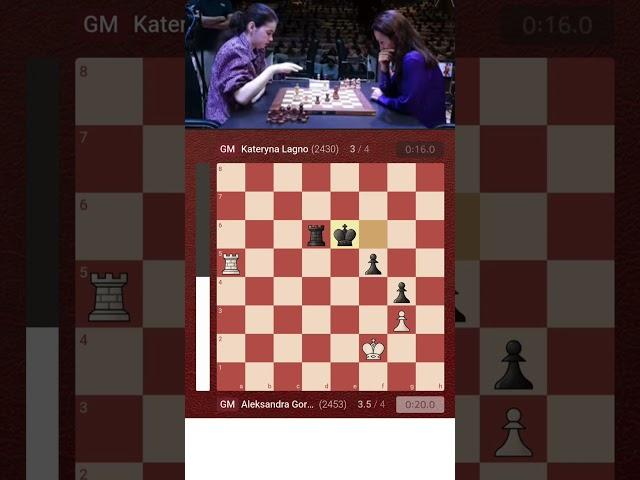 Raw Endgame Moments Between Aleksandra Goryachkina and  Kateryna Lagno  Rd 4 Tata Steel Chess India