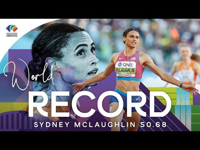 50.68! SYDNEY SMASHES 400M HURDLES WORLD RECORD | World Athletics Championships Oregon 22