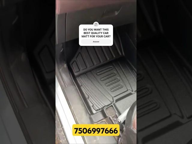 BEST QUALITY CAR MATTS #carmats #caraccessories #llm #matting #carlover #youtubeshorts #shortvideo