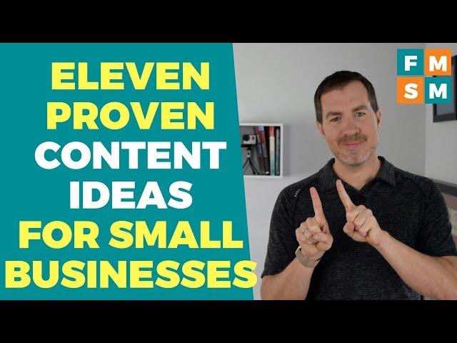 Content Ideas For Small Business Owners