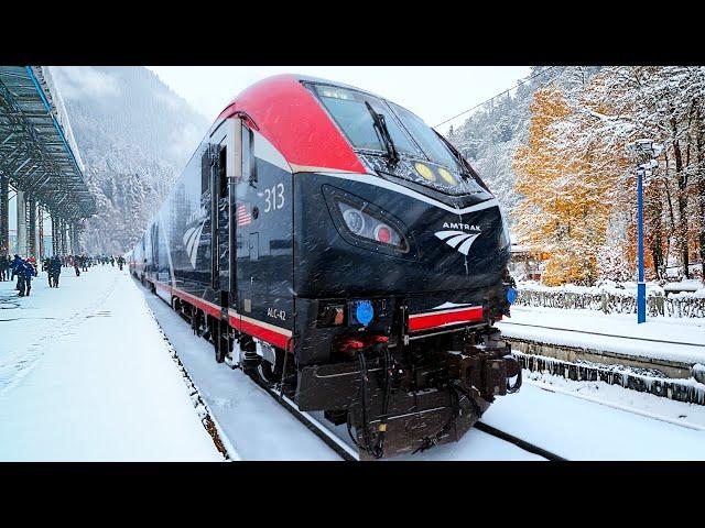  3 Days on Amtrak’s Snowiest Sleeper Train | Seattle - Chicago | Empire Builder