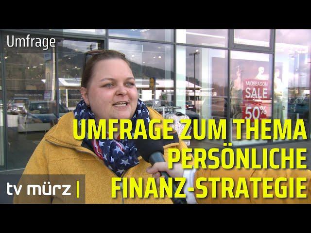 Umfrage zum Thema "Persönliche Finanzstrategie"