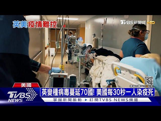 英變種病毒蔓延70國! 美國每30秒一人染疫死 ｜十點不一樣 20210128