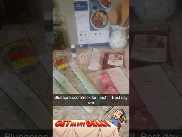 Tom's BlueApron.com/rock lunch date.