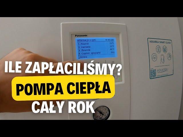 219. Realny koszt grzania 147 m2 pompą ciepła 7 kW bez paneli 2023/2024 CAŁY ROK! #pompaciepla