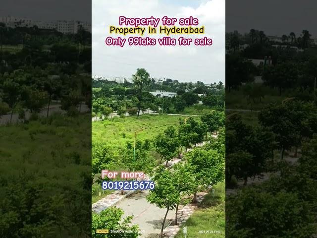Only 99laks Villa for sale I Property in Hyderabad I 80% Bank Loan I Pocharam I 12km from Uppal HMDA