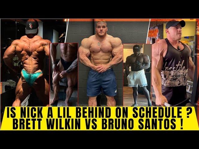 Is Nick Walker behind on schedule ? Martin is going skinless +Brett vs Bruno +Terrence +Ross Patrick