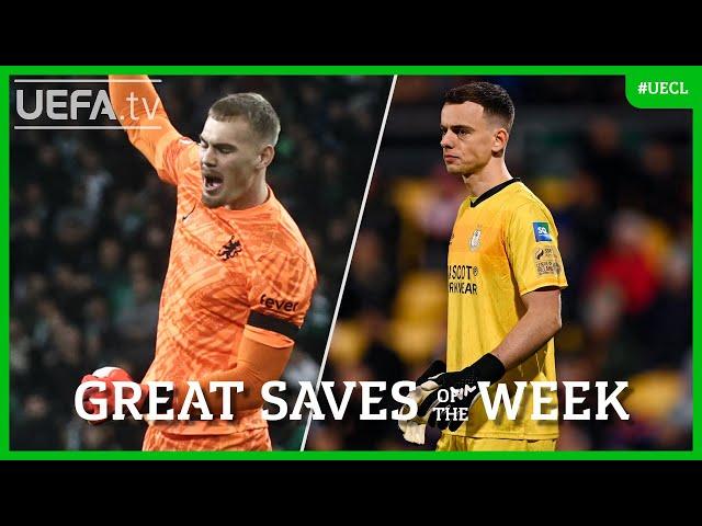 #UECL Great Saves Matchday 2 | Jørgensen, Pöhls