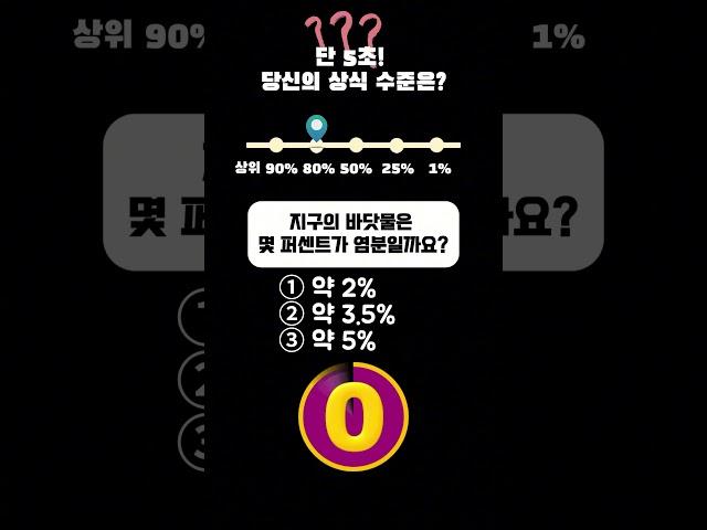 99%가 틀리는 문제 ~ #상식 #퀴즈