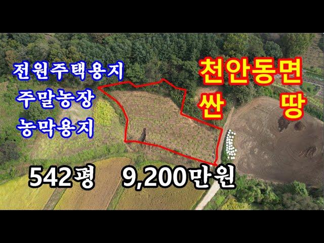 천안 동면 542평 9,200만원 급매물토지입니다